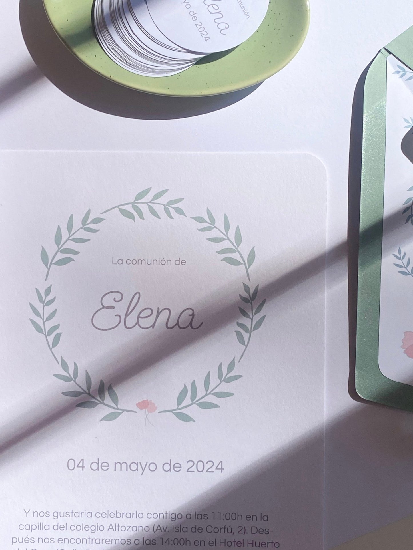 Invitación botánica - Menta Atelier