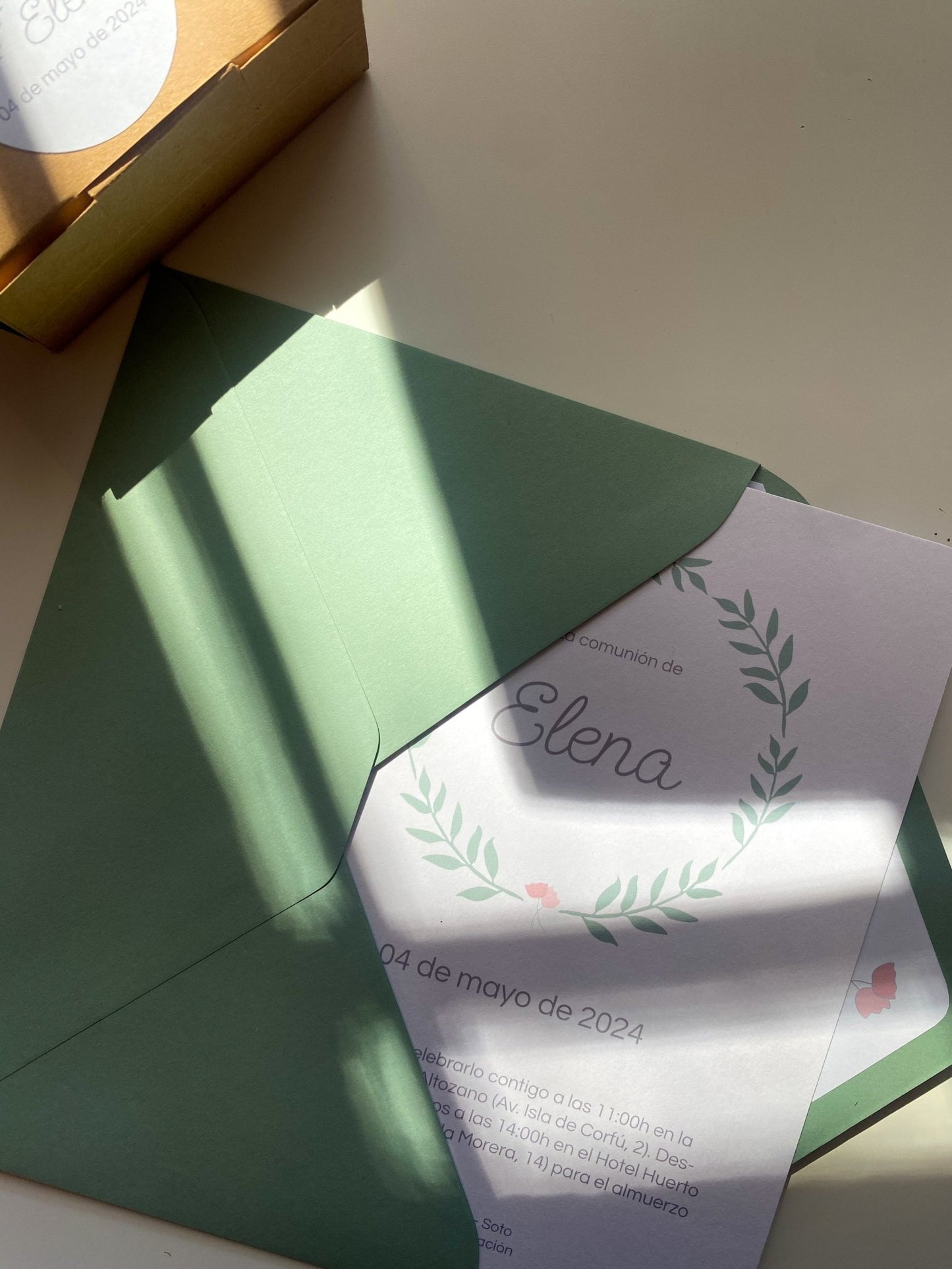 Invitación botánica - Menta Atelier