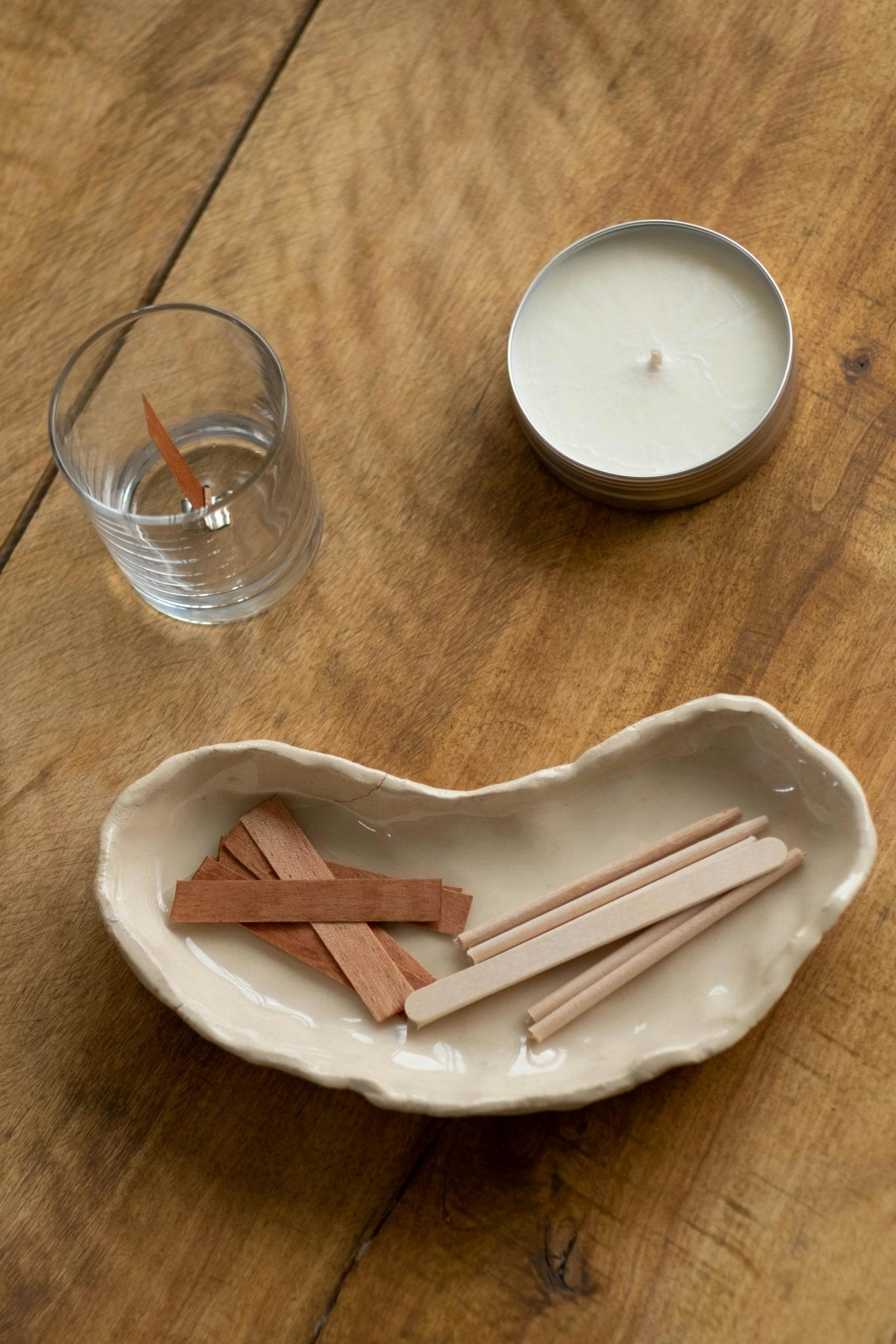 Mechas de madera para velas - Menta Atelier
