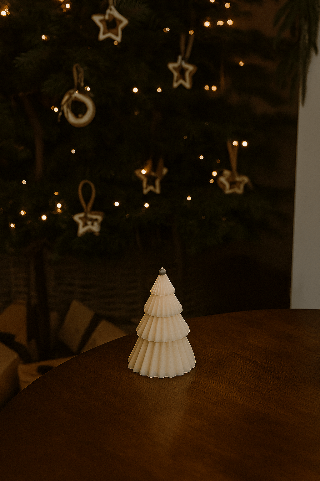 Vela Árbol de Navidad Wavy - Menta Atelier