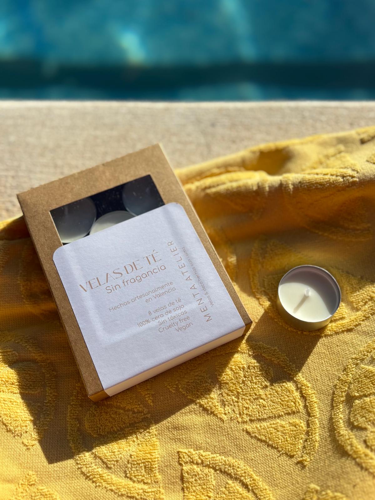 Velas de té sin fragancia - Menta Atelier