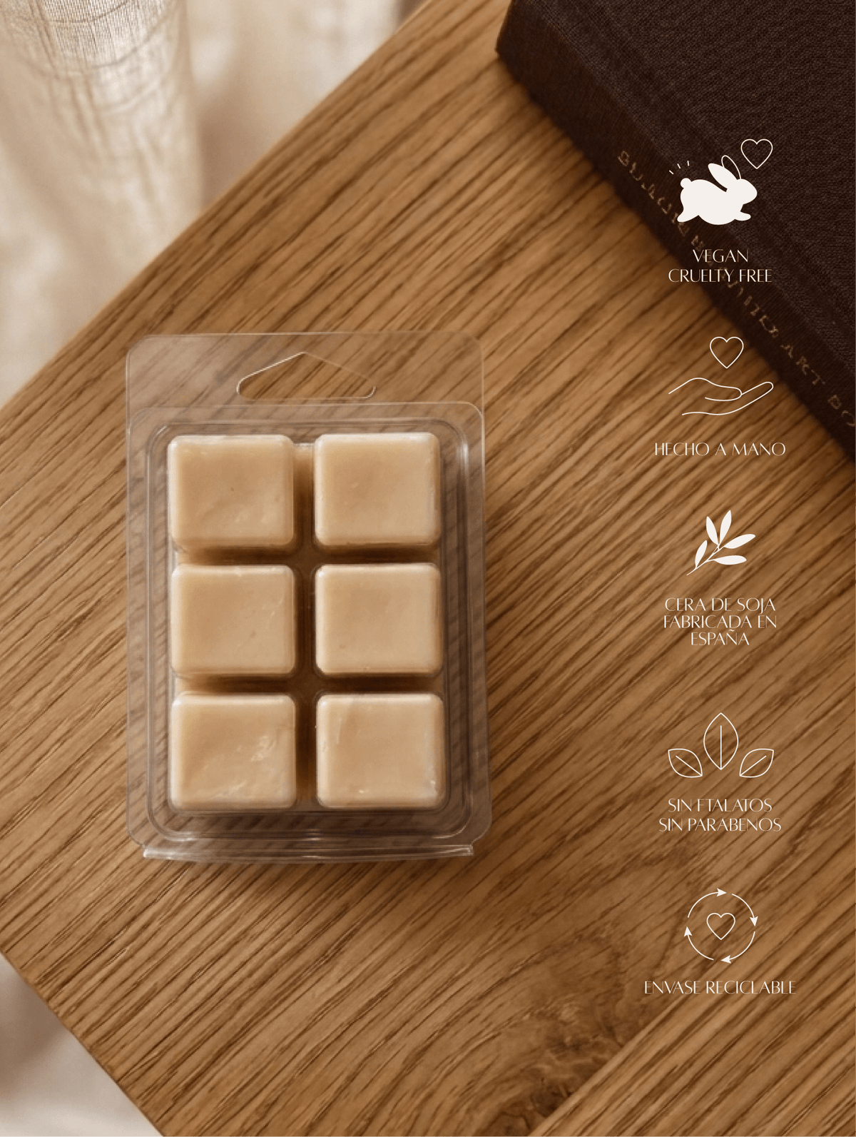 Wax Melts Amai | Batido de fresa, nata montada y crema de leche - Menta Atelier