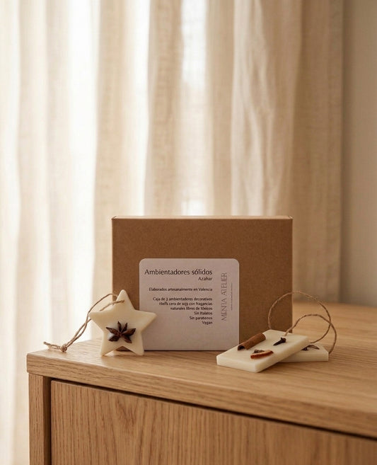 Caja de ambientadores sólidos decorados