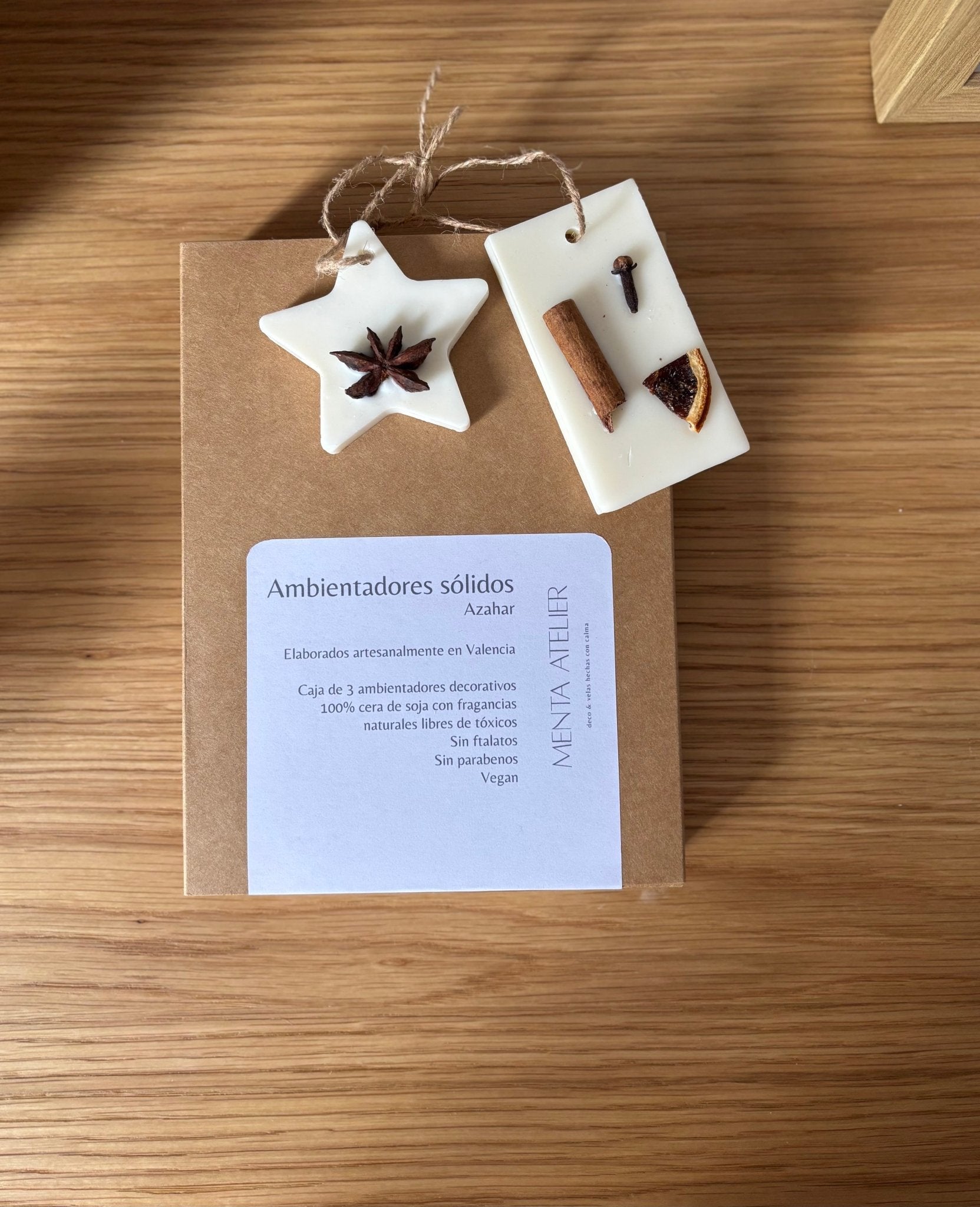 Caja de ambientadores sólidos decorados - Menta Atelier