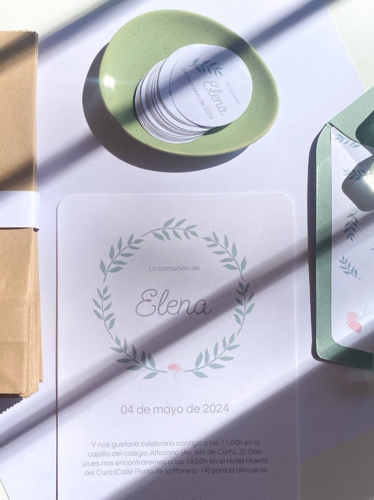 Invitación botánica - Menta Atelier