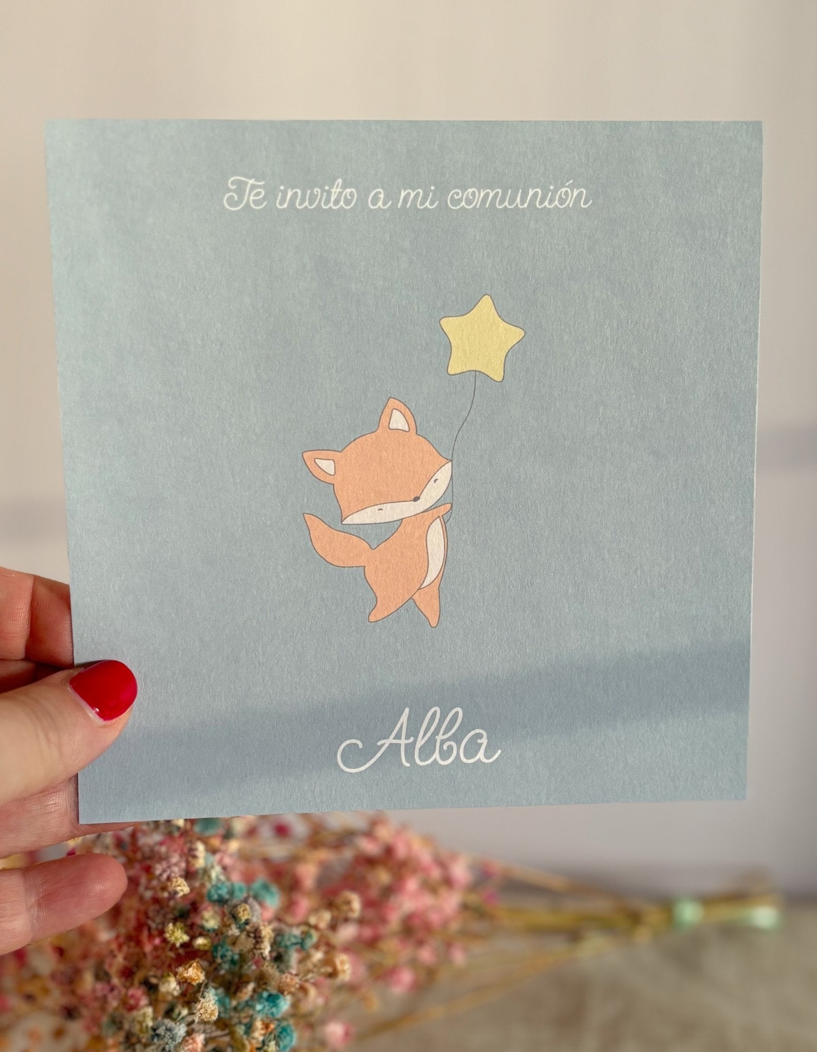 Invitación Fox - Menta Atelier