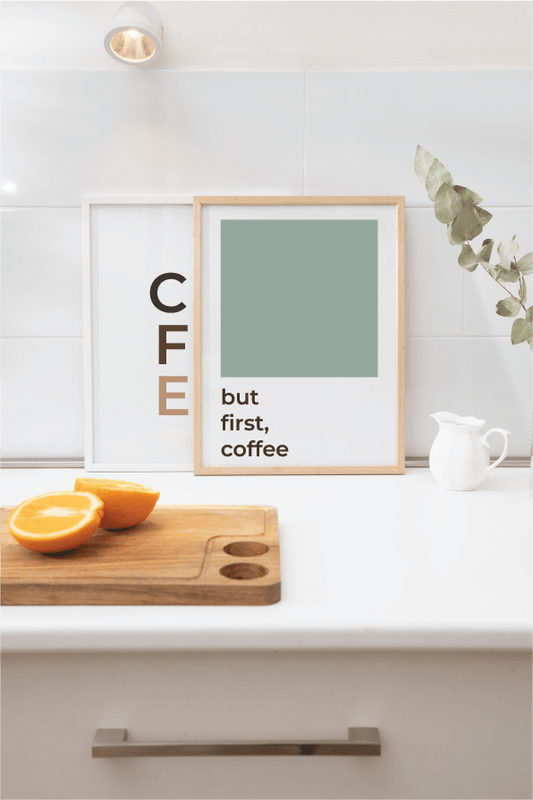 Lámina imprimible "First Coffee" - Menta Atelier