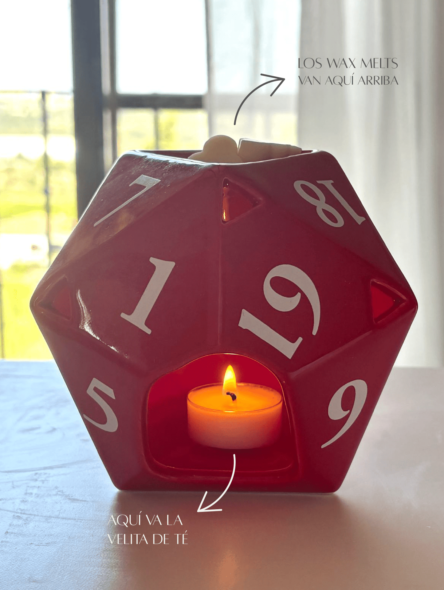 Quemador D20 — Edición Dado de Rol - Menta Atelier