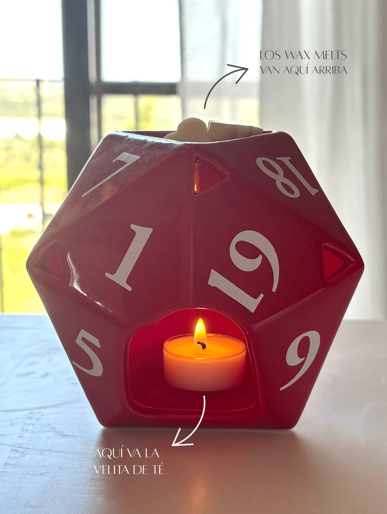 Quemador D20 — Edición Dado de Rol - Menta Atelier