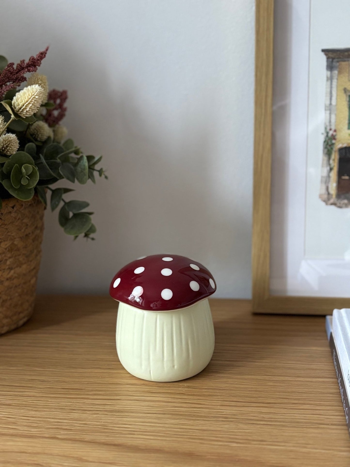 Quemador de cera en forma de seta roja Toad de Menta Atelier