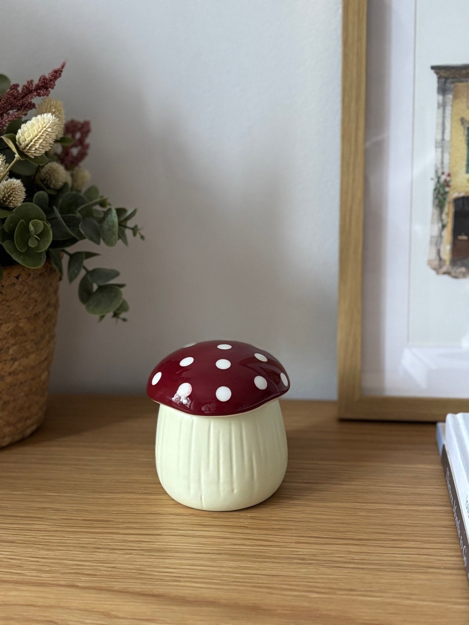 Quemador de cera en forma de seta roja Toad de Menta Atelier