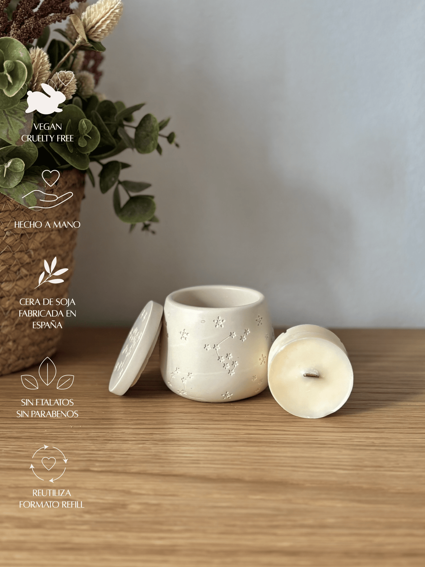 Refill de vela Aromática Constelaciones - Menta Atelier