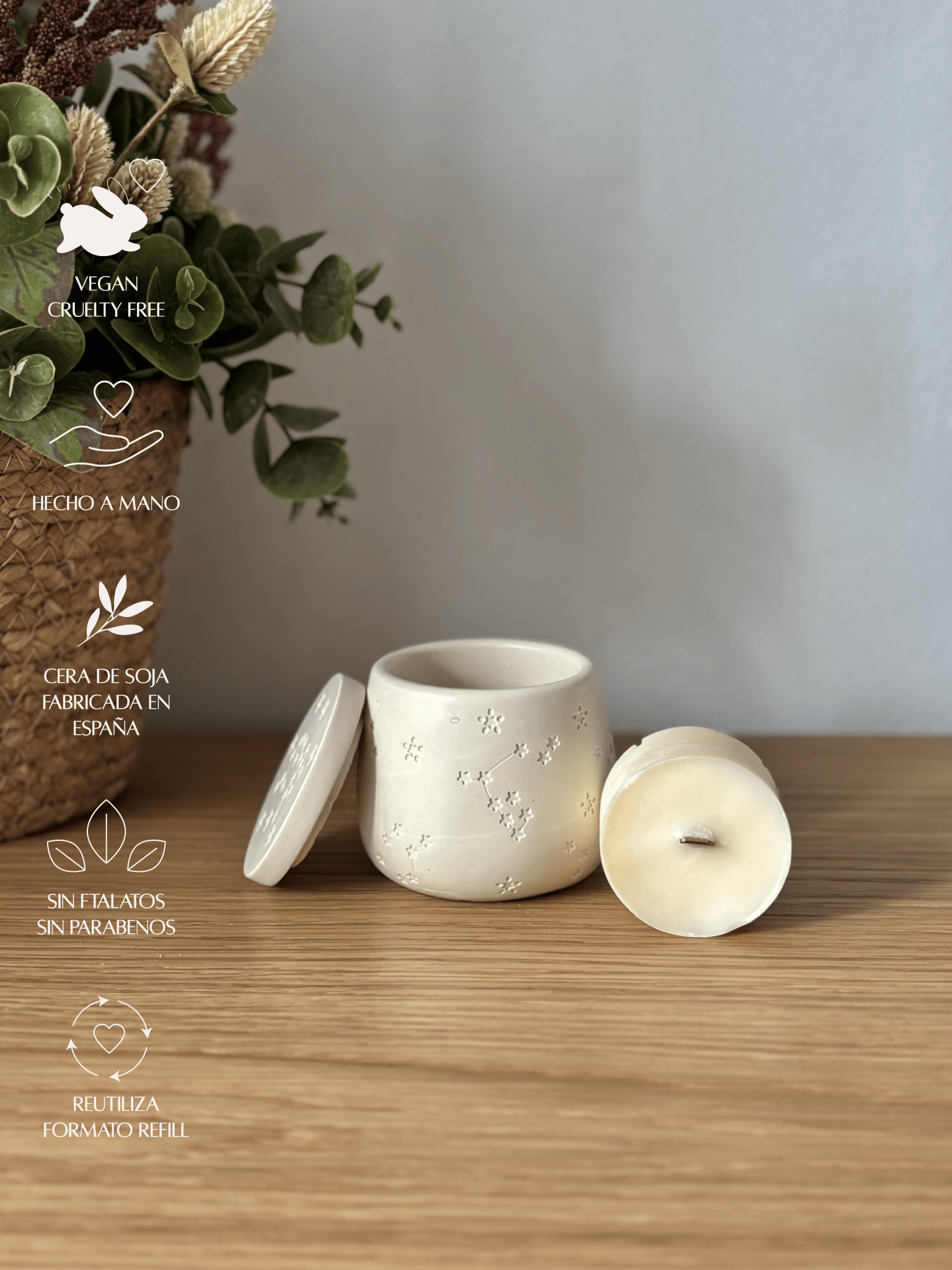 Refill de vela Aromática Constelaciones - Menta Atelier