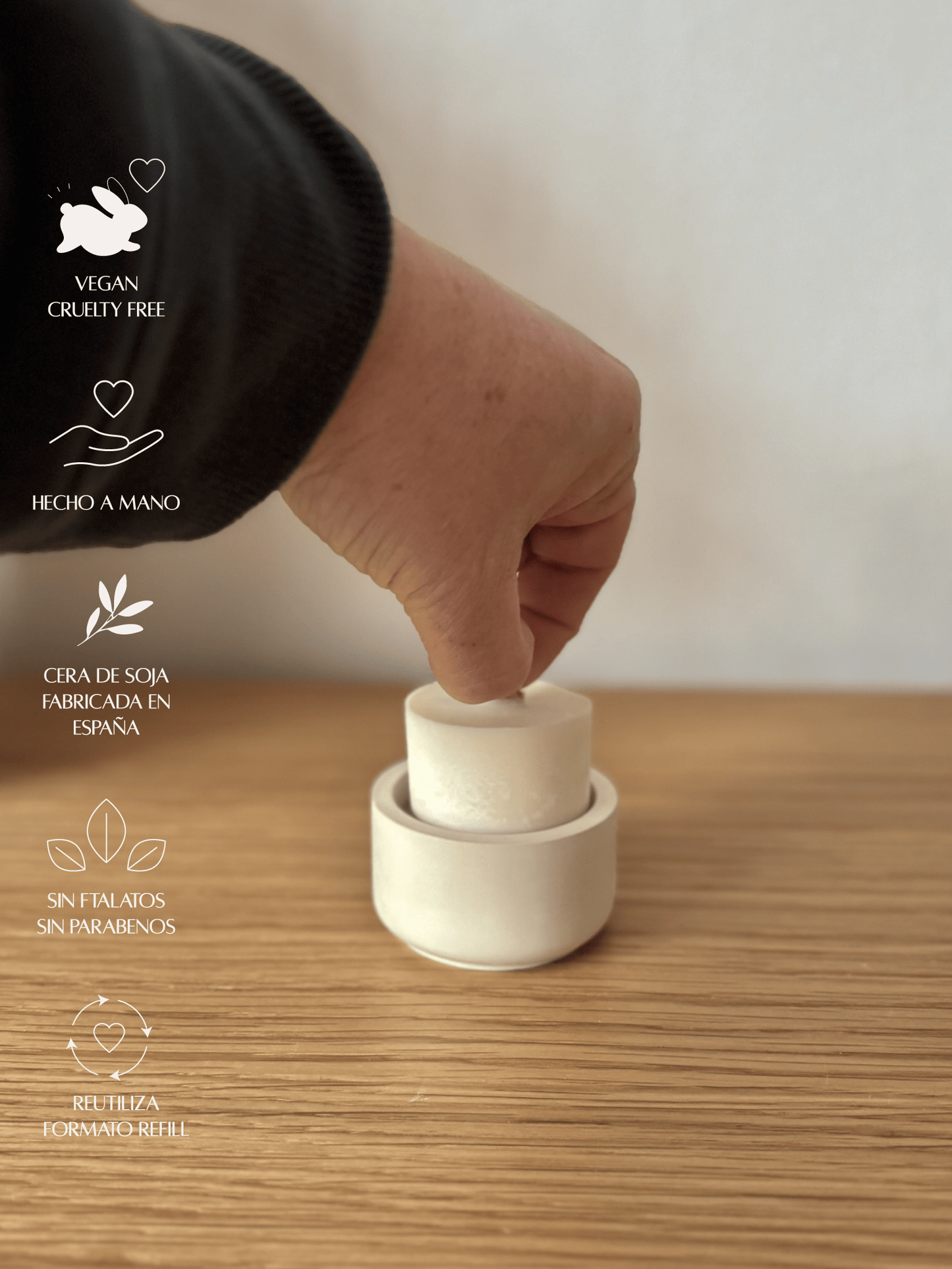 Refill vela mini calm - Menta Atelier