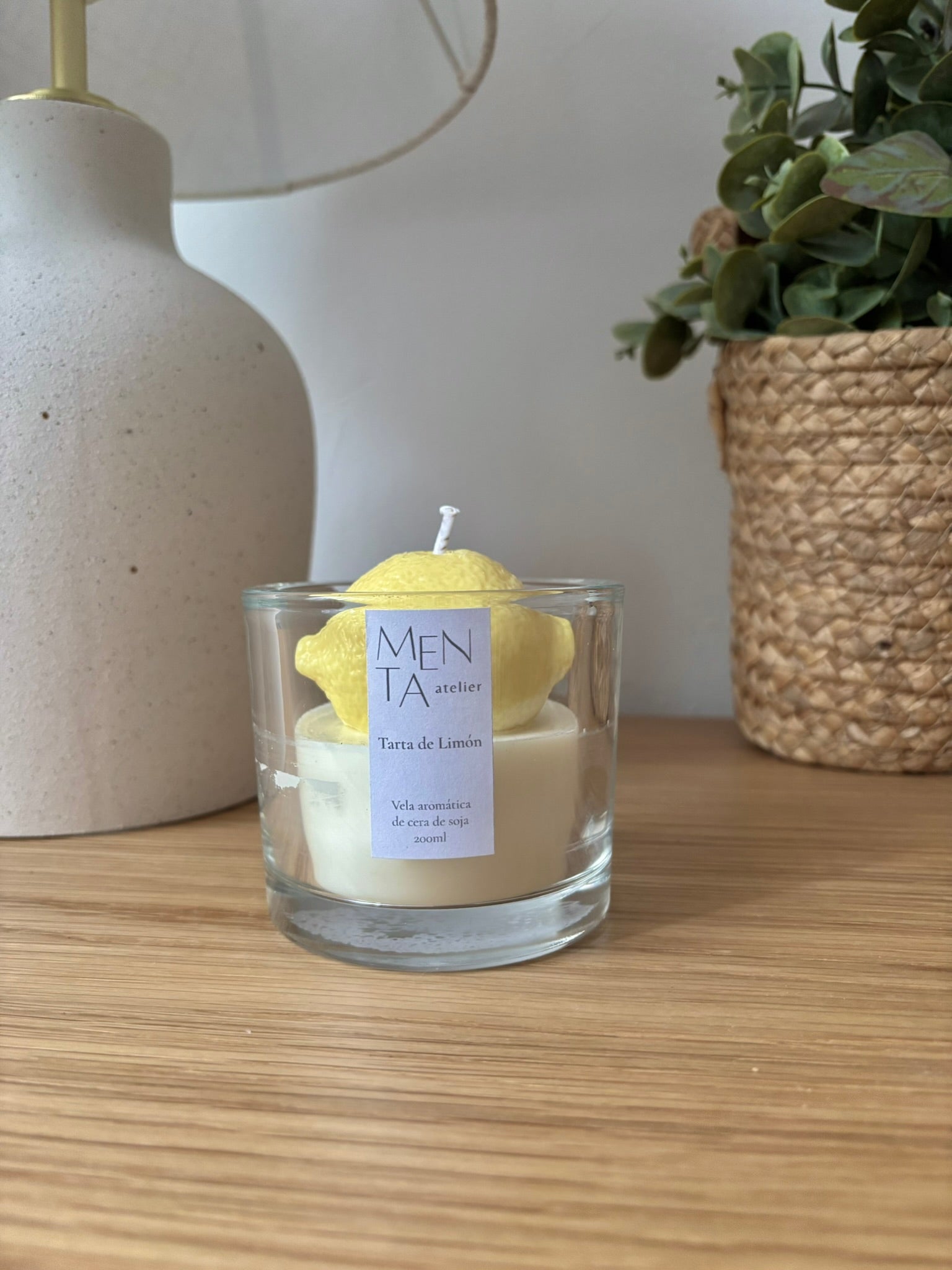 Vela Aromática Limón - Menta Atelier