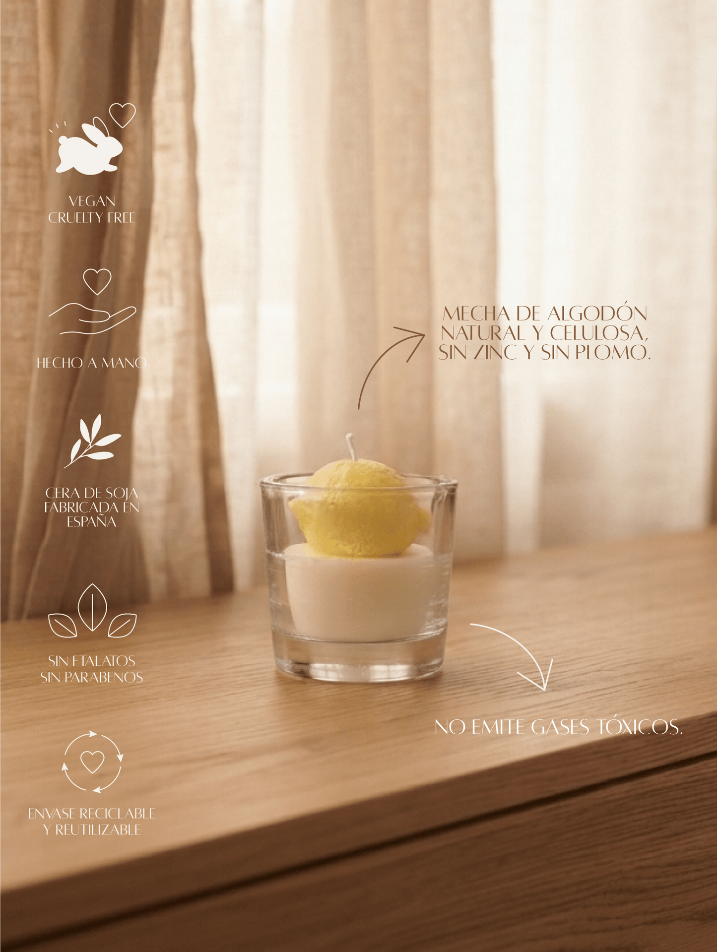 Vela Aromática Limón - Menta Atelier