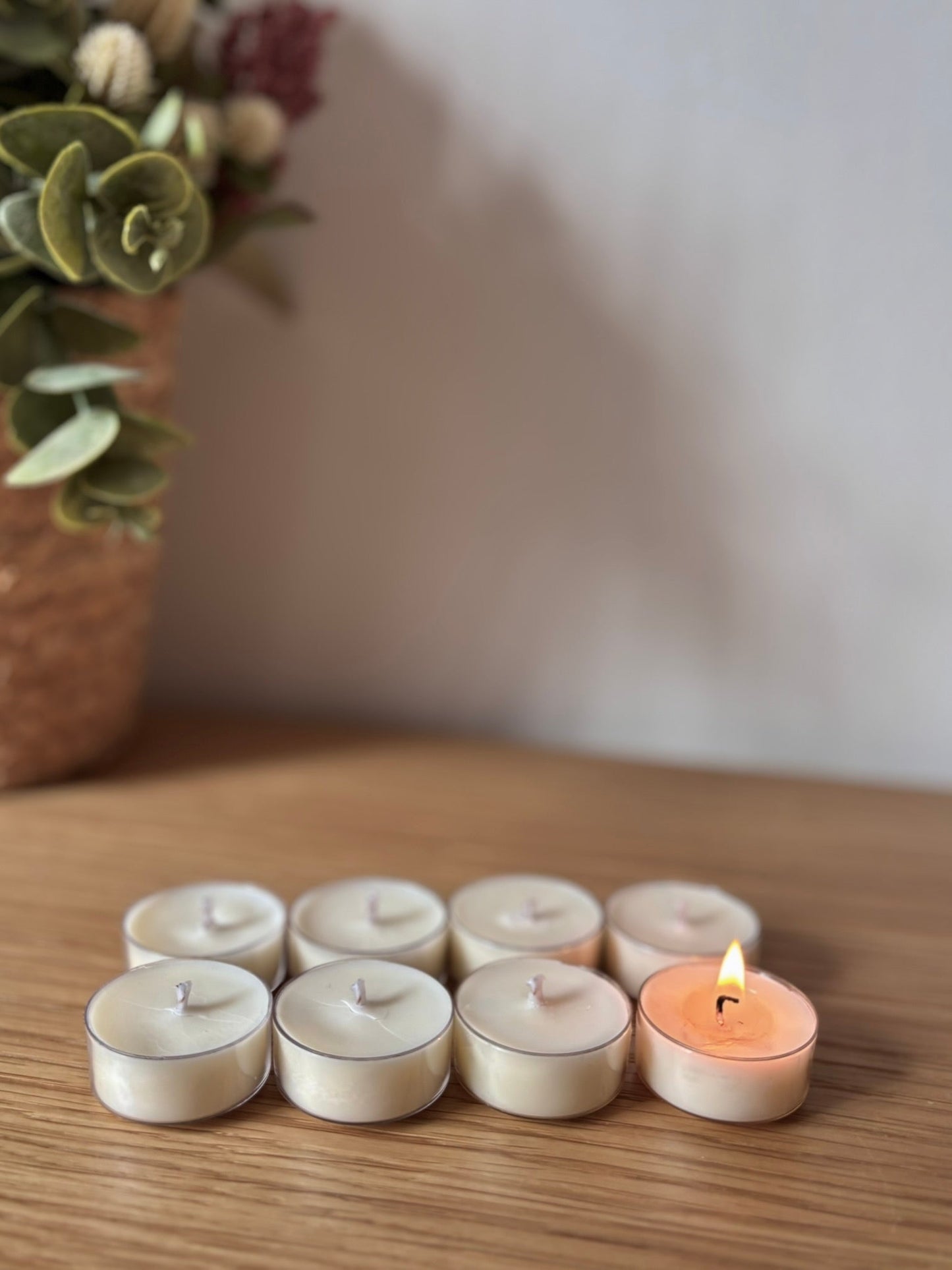 Velas de té sin fragancia - Menta Atelier
