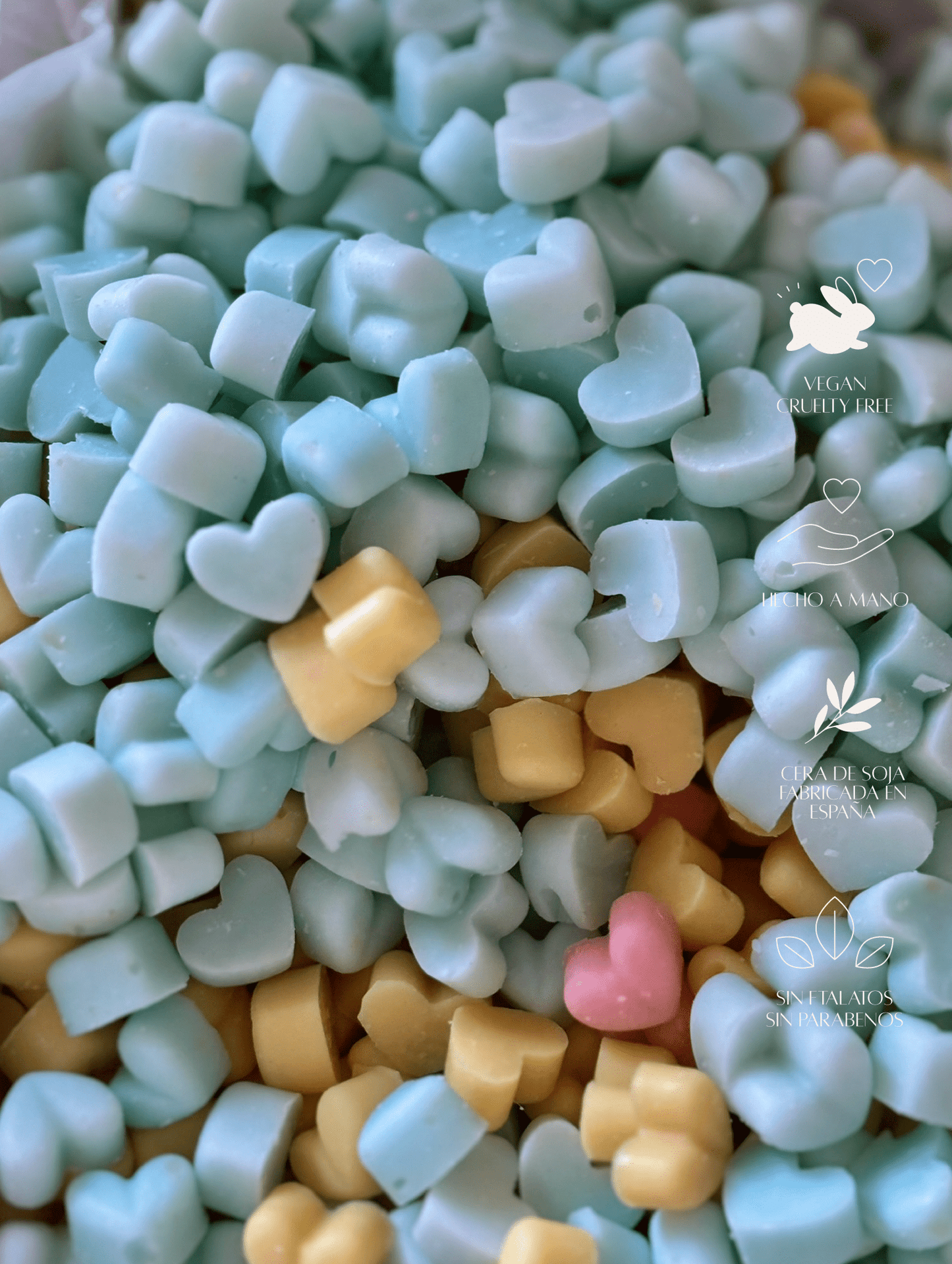 Wax Melts Corazones - Menta Atelier