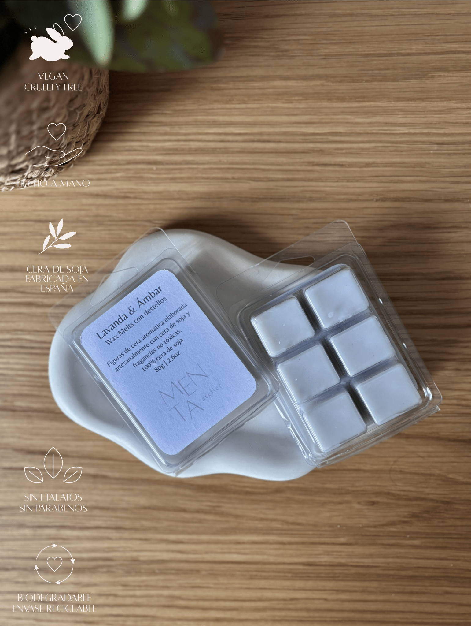 Wax melts en tableta - Menta Atelier