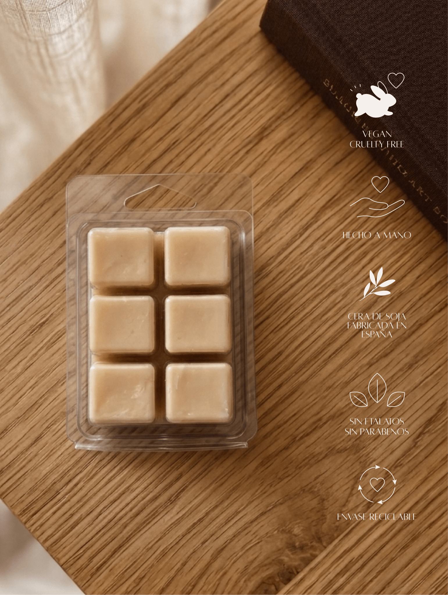 Wax Melts Napoo | Naranja madura, jengibre y caramelo dulce - Menta Atelier