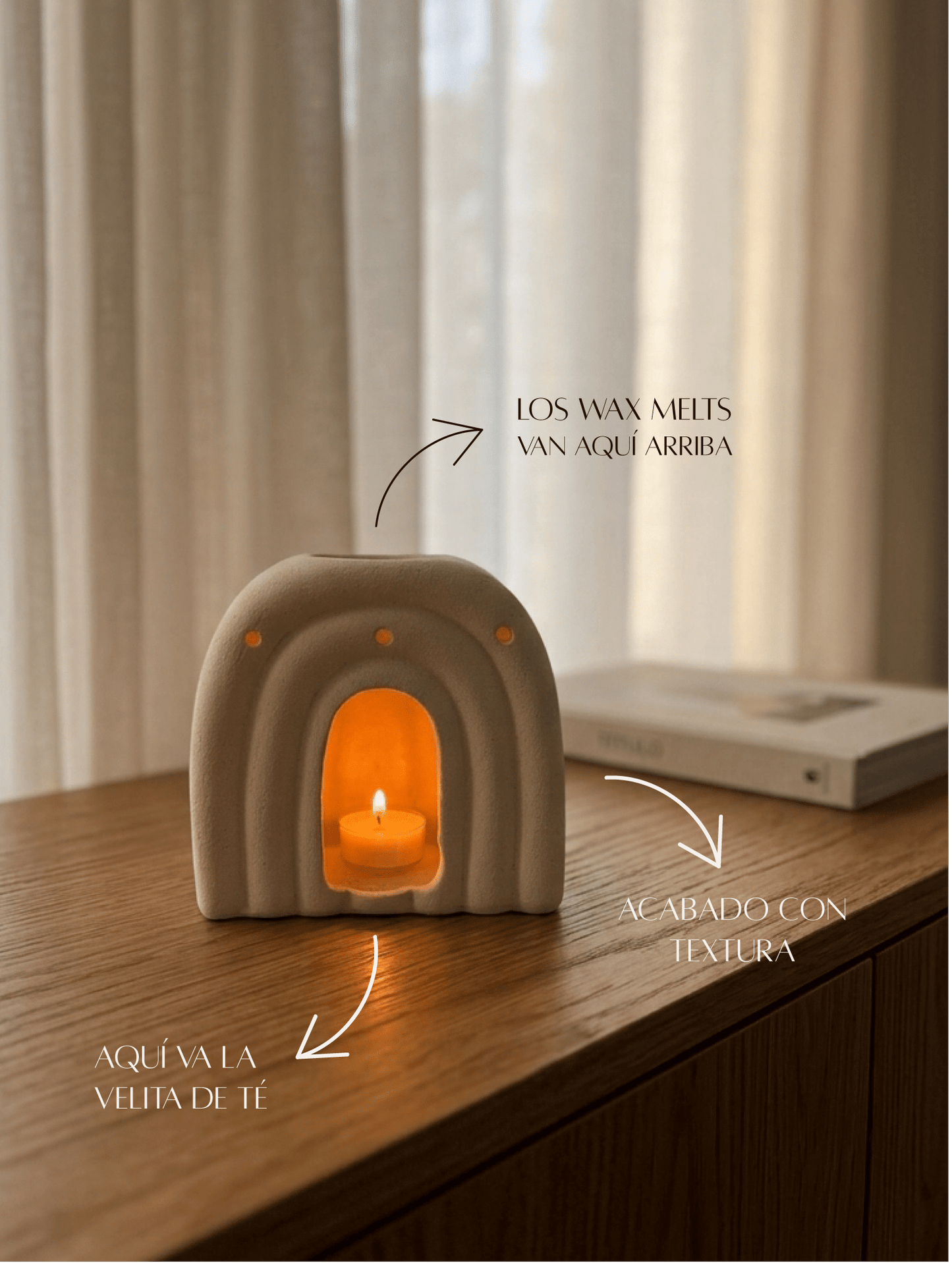 Wax Melts Napoo | Naranja madura, jengibre y caramelo dulce - Menta Atelier